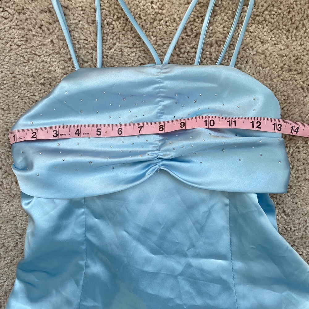 Children’s Princess Dress- light blue with sequin detail - Picture 9 of 12